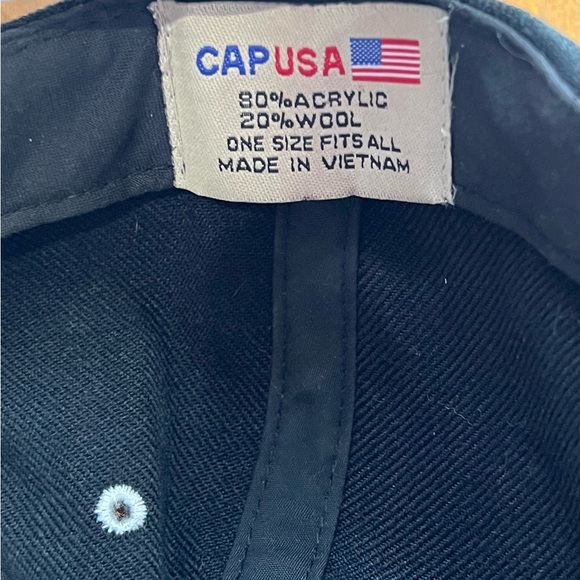 Vintage 1980s Hunting Fishing Emblem Trucker SnapBack Hat Cap - Picture 5 of 6